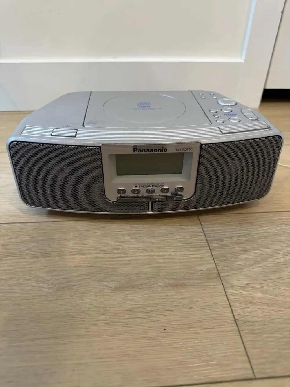 PANASONIC RC-CD500 CD AM FM Alarm Clock Radio Tested & Working